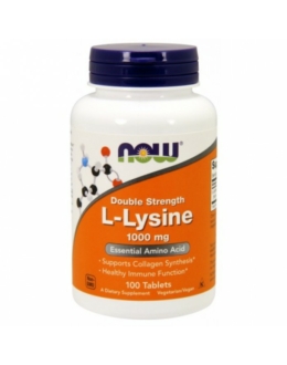 Now L-Lysine 1,000 mg Double Strength - 100 Tablets